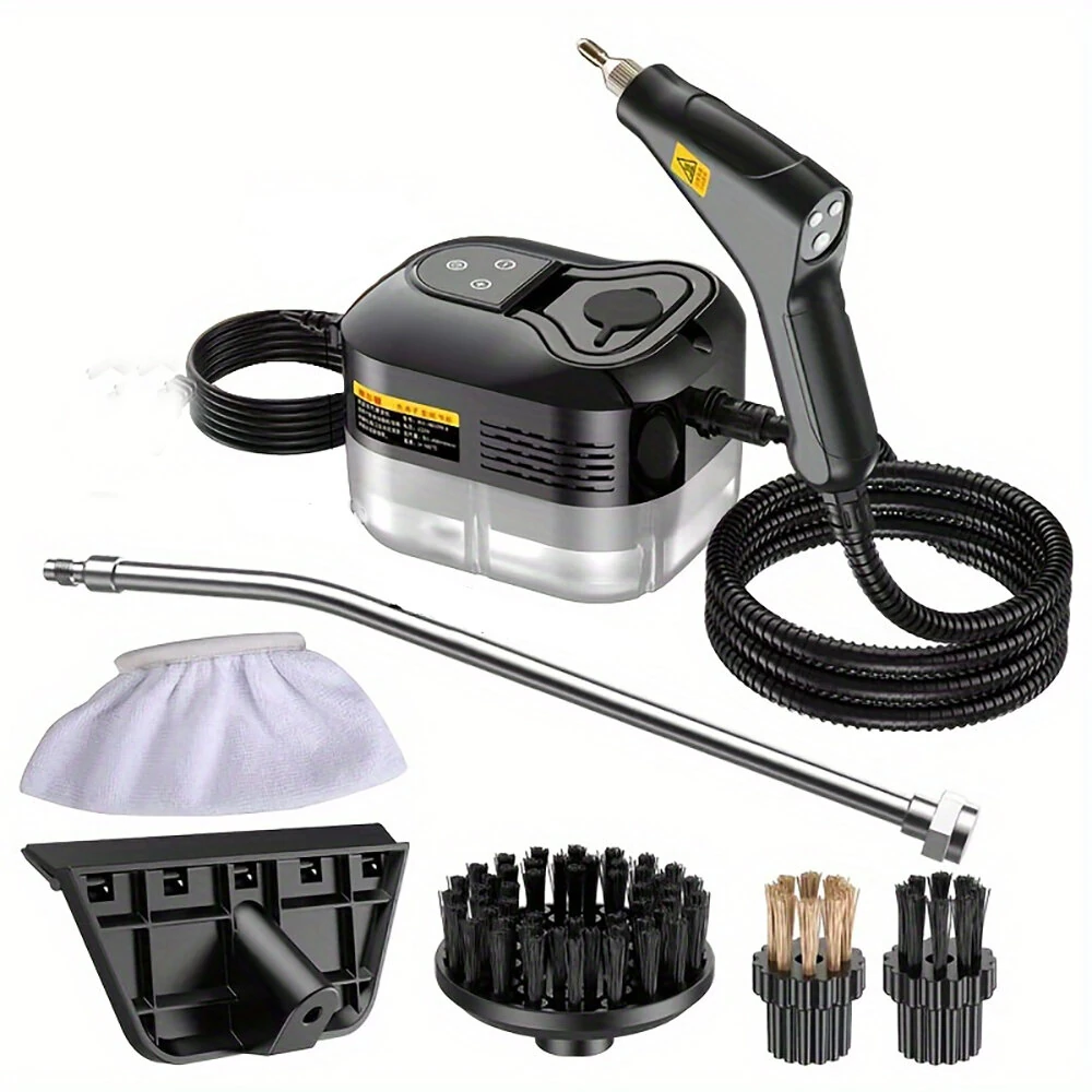 1500W Handheld High Pressure Steam Cleaner Household Steam Cleaner Suitable For Kitchen Fumes Sofas Small Air Conditioners Washing Machines (image for) 1500W Handheld High Pressure Steam Cleaner Household Steam Cleaner Suitable For Kitchen Fumes Sofas Small Air Conditioners Washing Machines